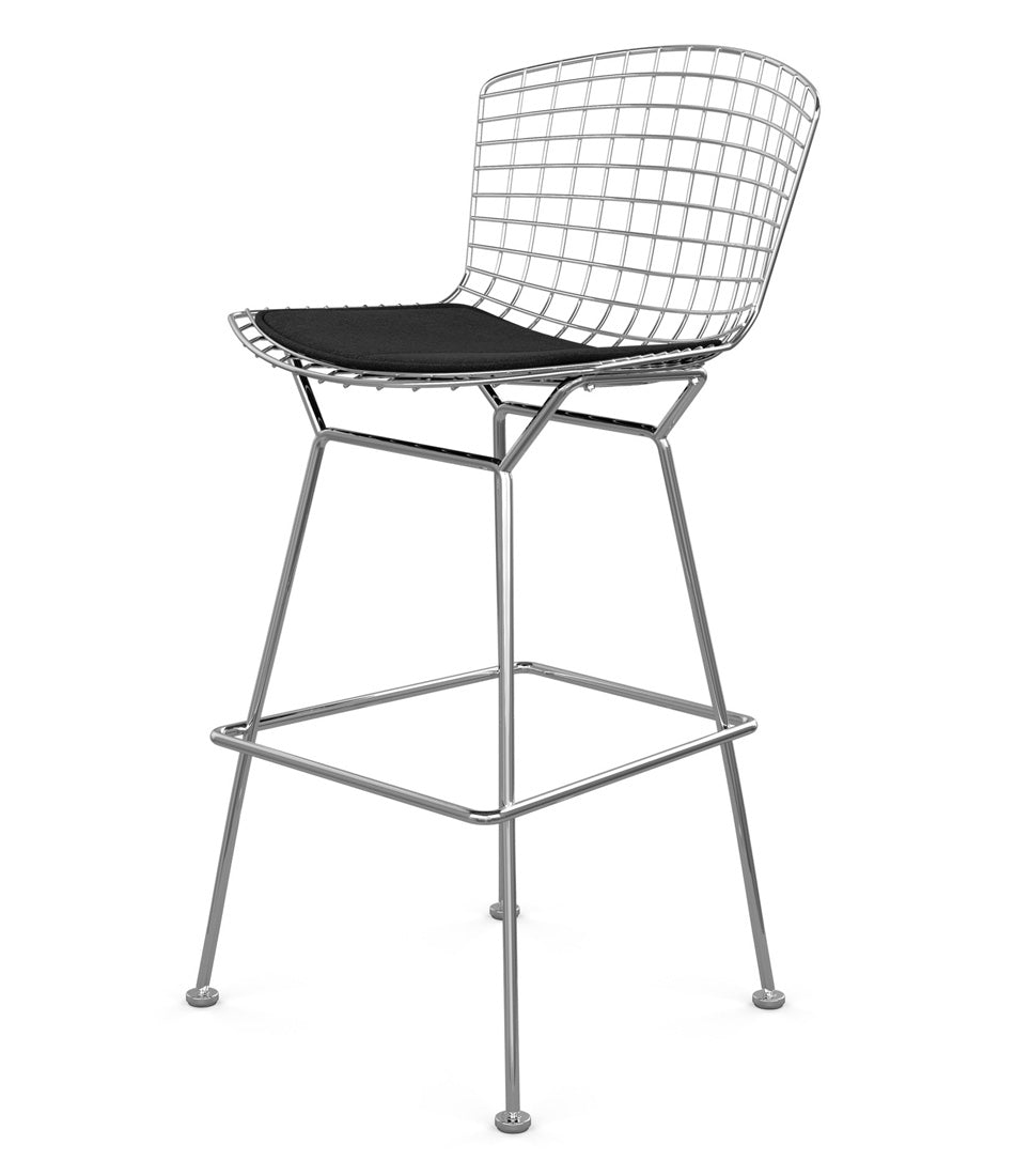 Bertoia Stool, Bar Height - Fabric Seat Pad