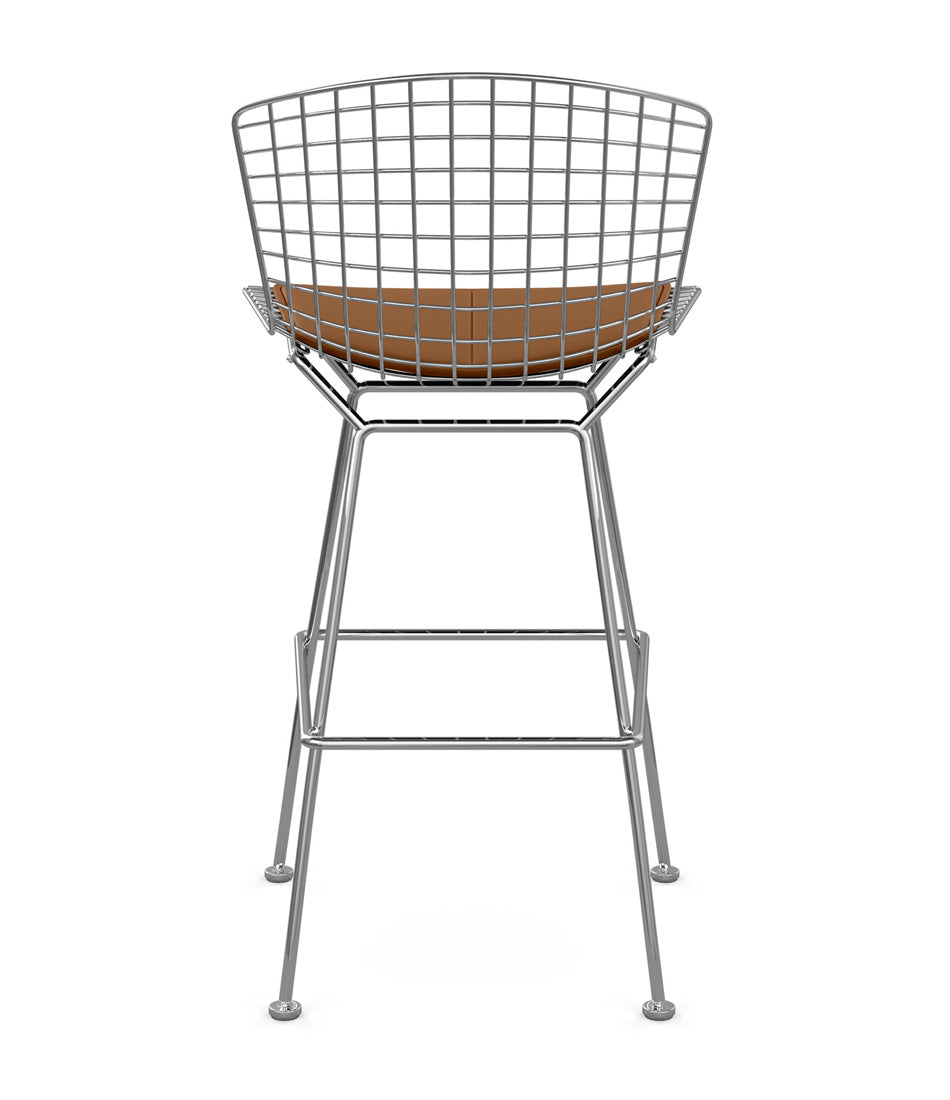 Bertoia Stool, Bar Height - Leather Seat Pad