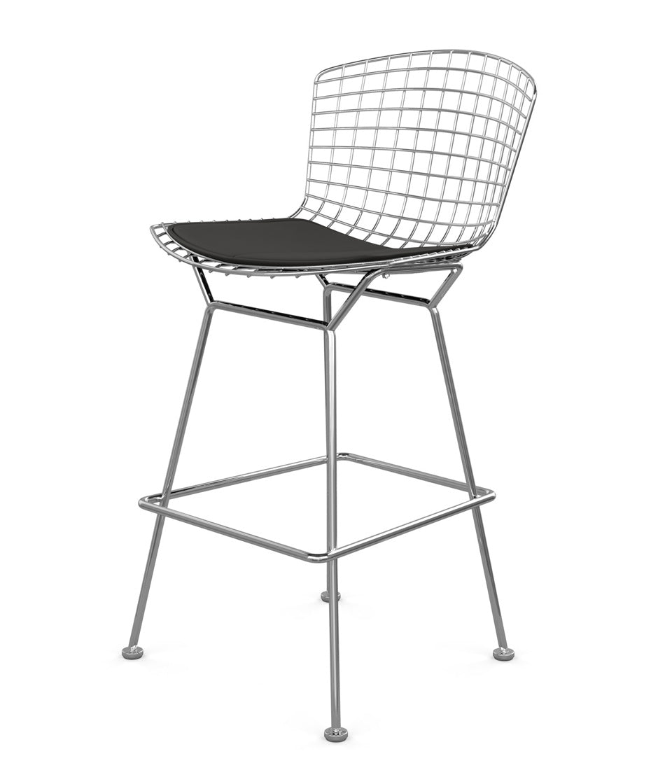 Bertoia Stool, Counter Height - Leather Seat Pad
