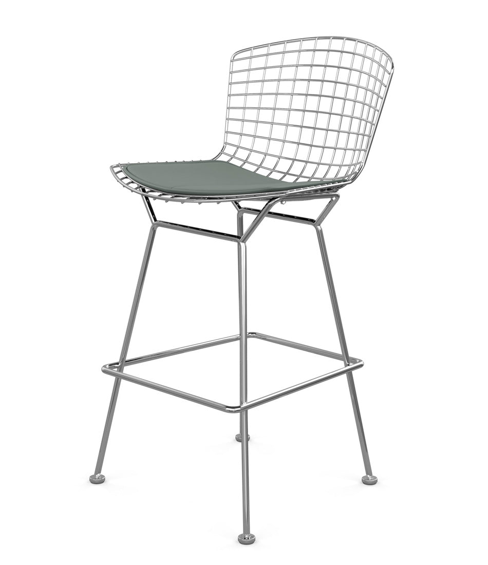 Bertoia Stool, Counter Height - Leather Seat Pad