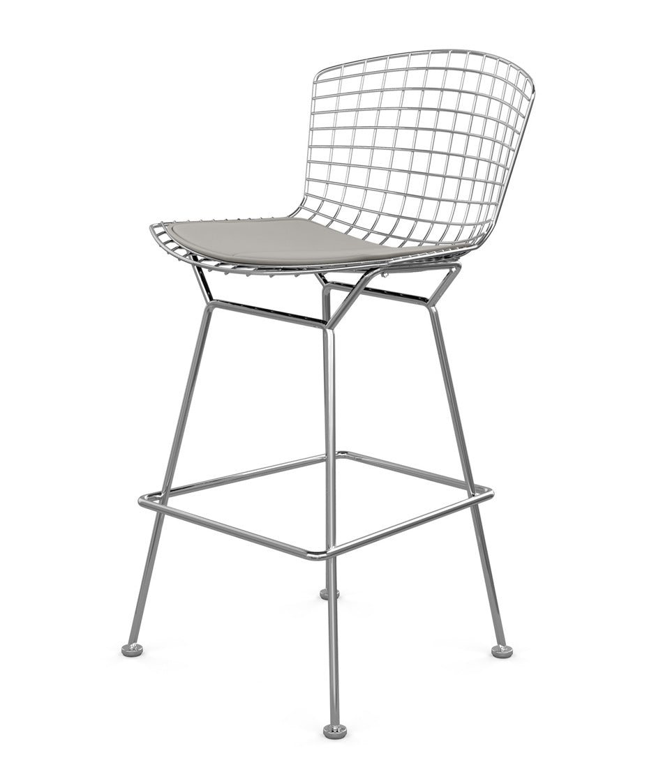 Bertoia Stool, Counter Height - Leather Seat Pad