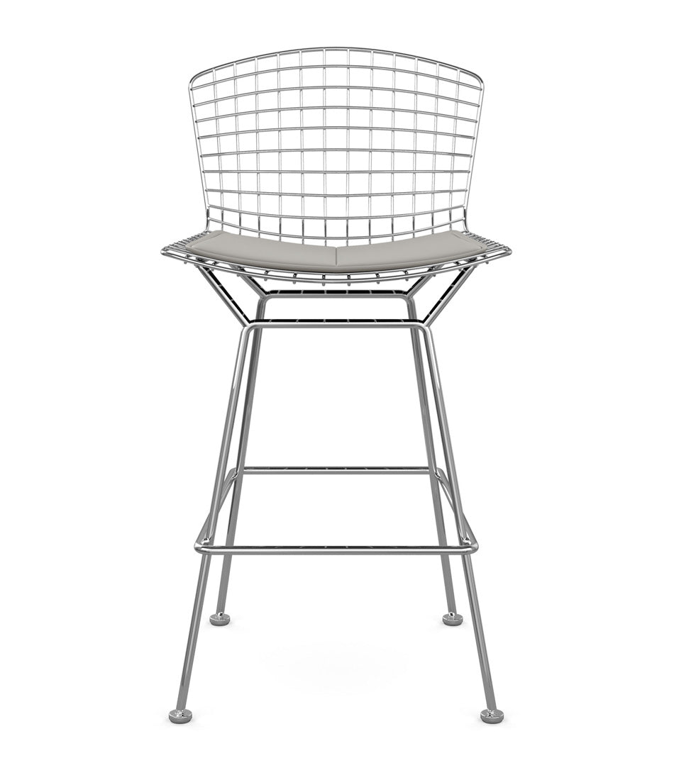Bertoia Stool, Counter Height - Leather Seat Pad