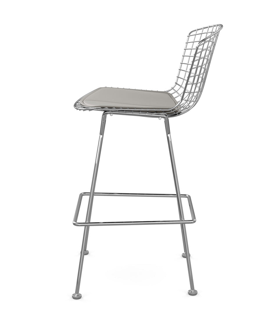 Bertoia Stool, Counter Height - Leather Seat Pad