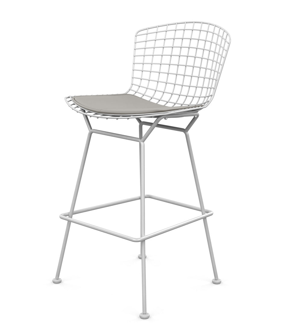 Bertoia Stool, Counter Height - Leather Seat Pad