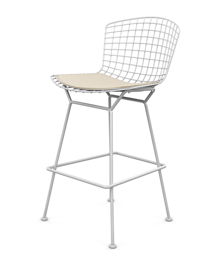 Bertoia Stool, Counter Height - Leather Seat Pad