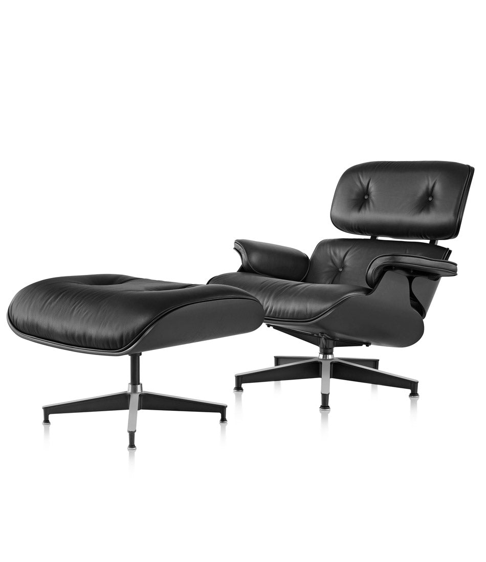 Eames® Lounge Chair and Ottoman Ebony
