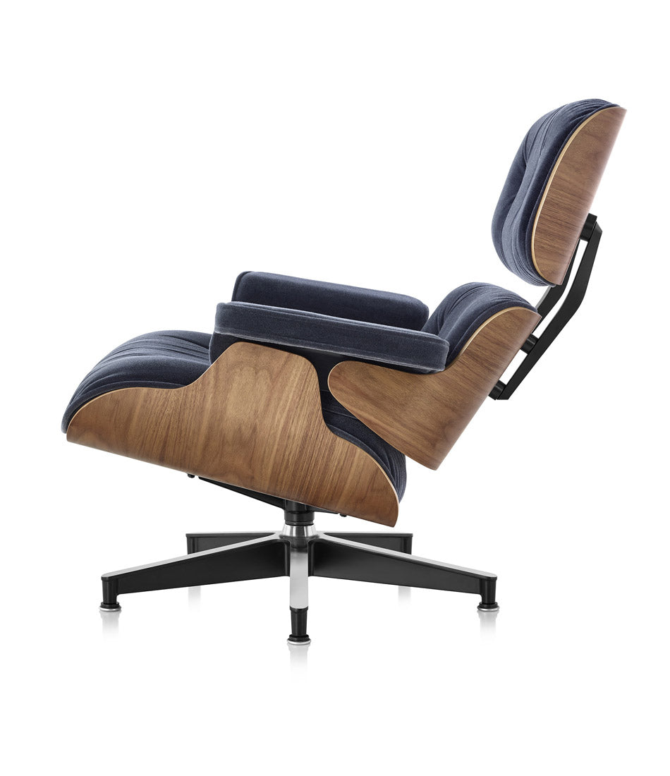 Eames® Lounge Mohair Chair and Ottoman - Classic Size