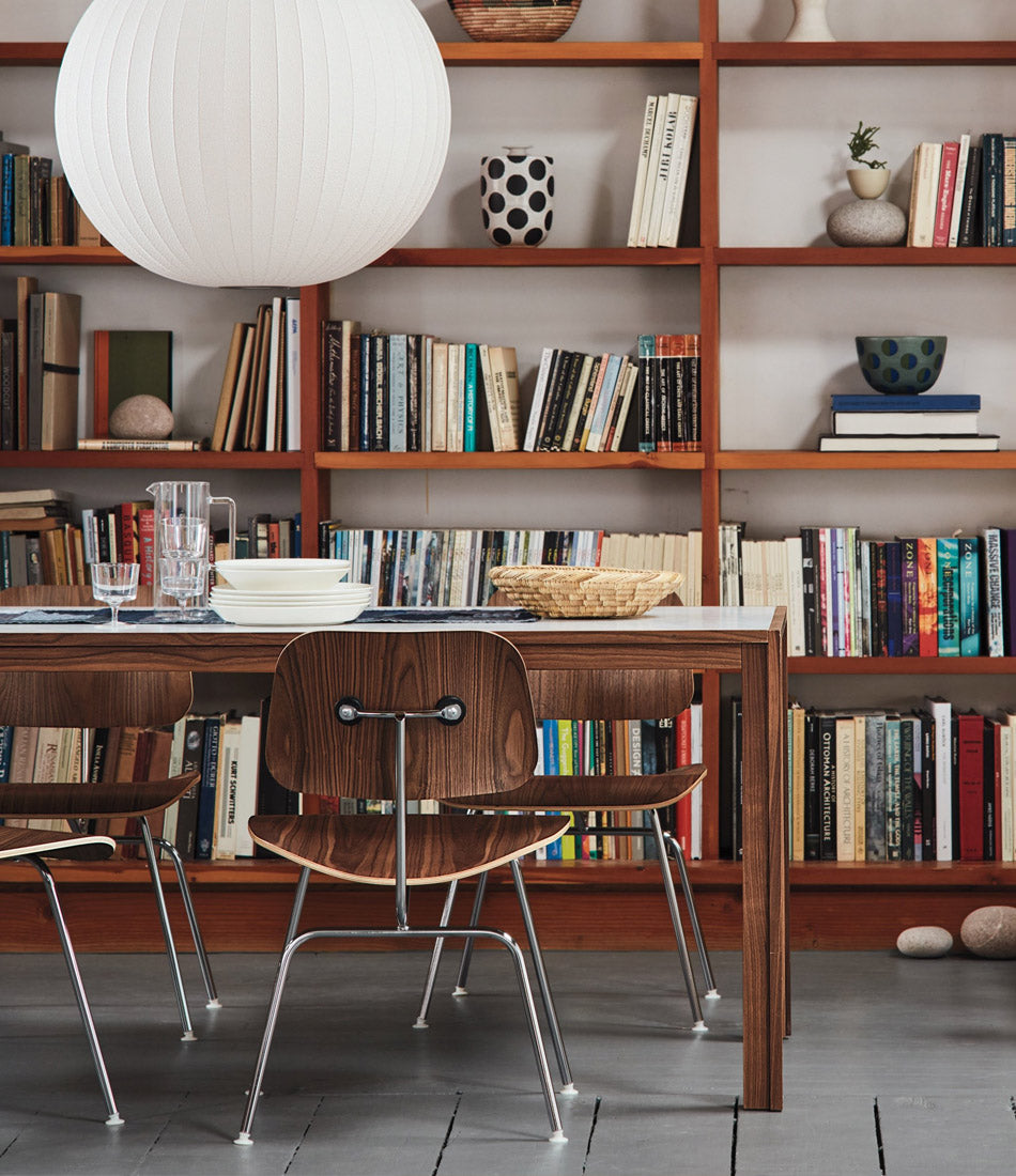 Eames® Molded Plywood Dining Chair with Metal Base