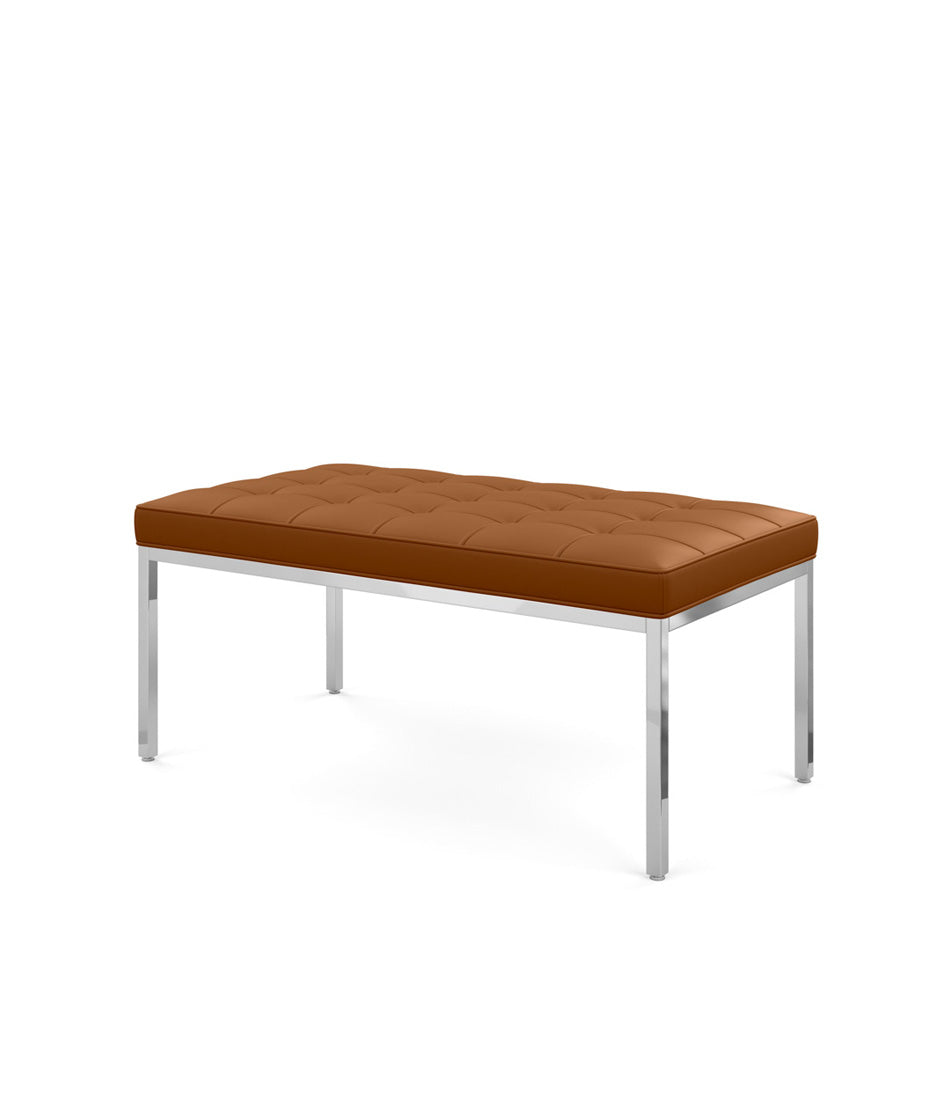 Florence Knoll 两人长椅 - 皮革