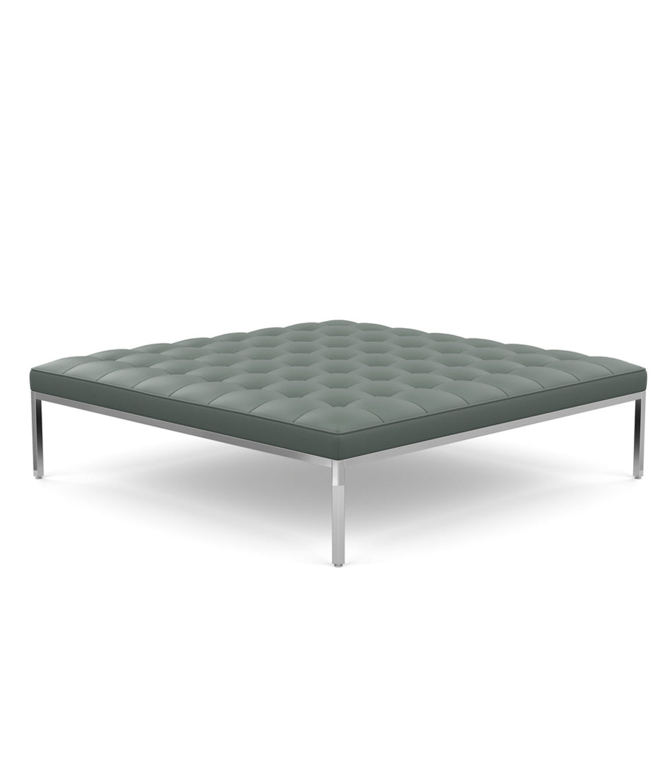 Florence Knoll 方形休闲皮革长凳 37" - 56"