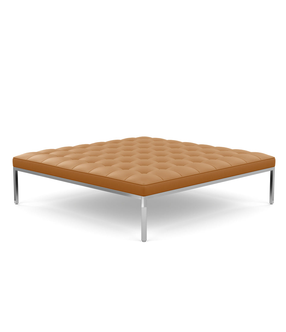 Florence Knoll 方形休闲皮革长凳 37" - 56"