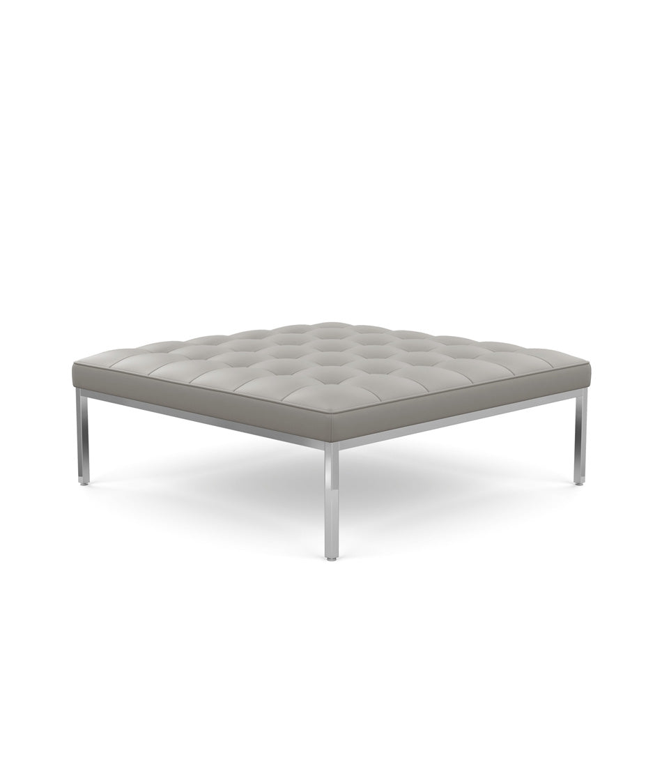 Florence Knoll 方形休闲皮革长凳 37" - 56"