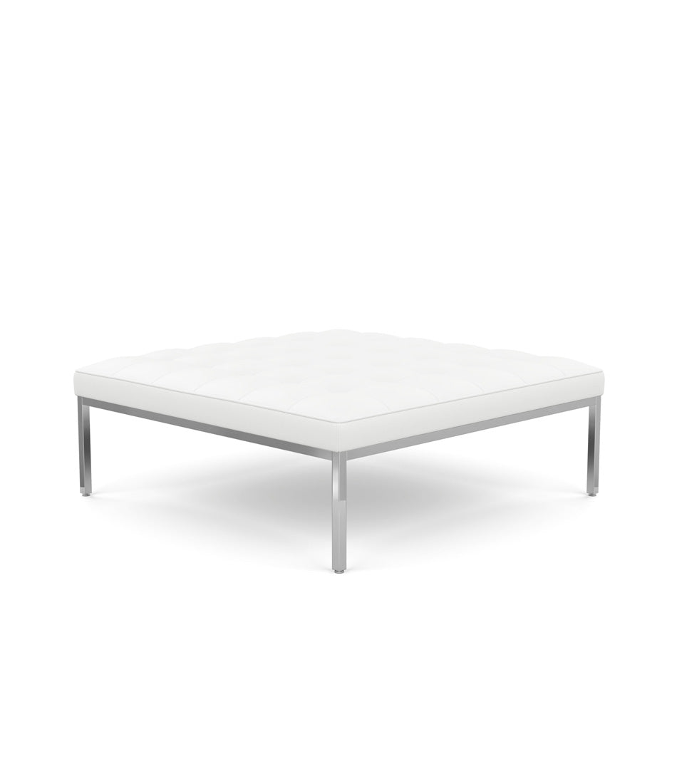 Florence Knoll 方形休闲皮革长凳 37" - 56"