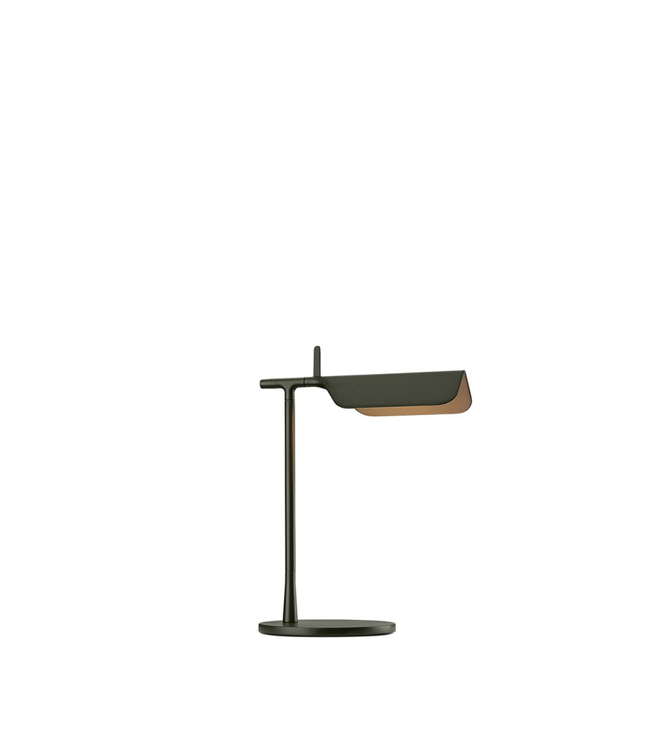 Flos Tab table lamp in dark green finish.