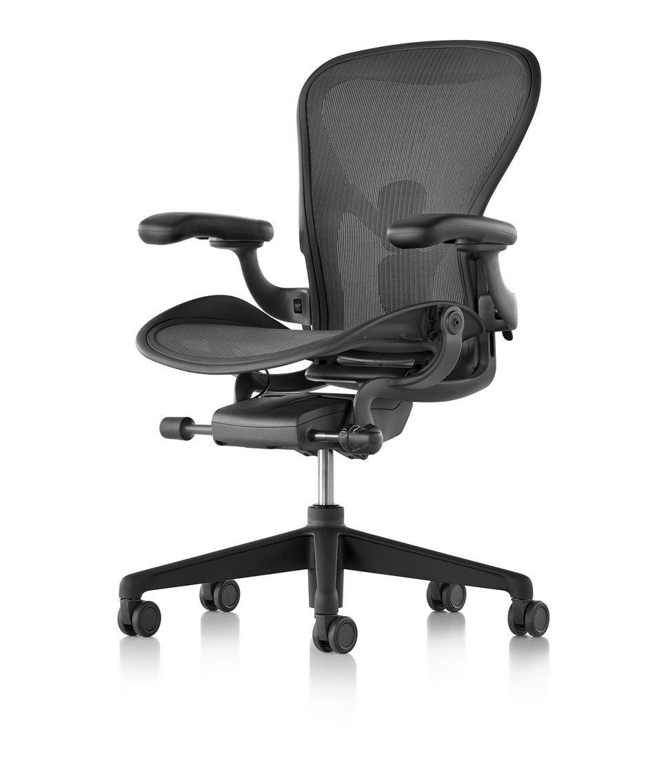 Herman Miller Aeron task chair in a graphite finish.