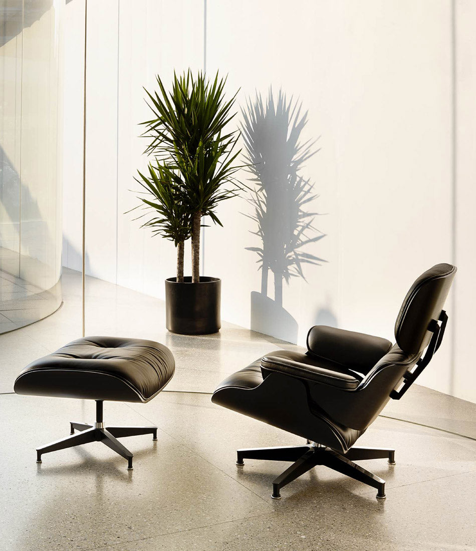 Eames® Lounge Chair and Ottoman Ebony