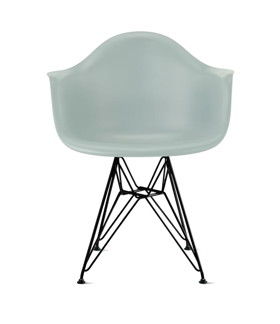 Eames® 模压塑料扶手椅,铁丝底座