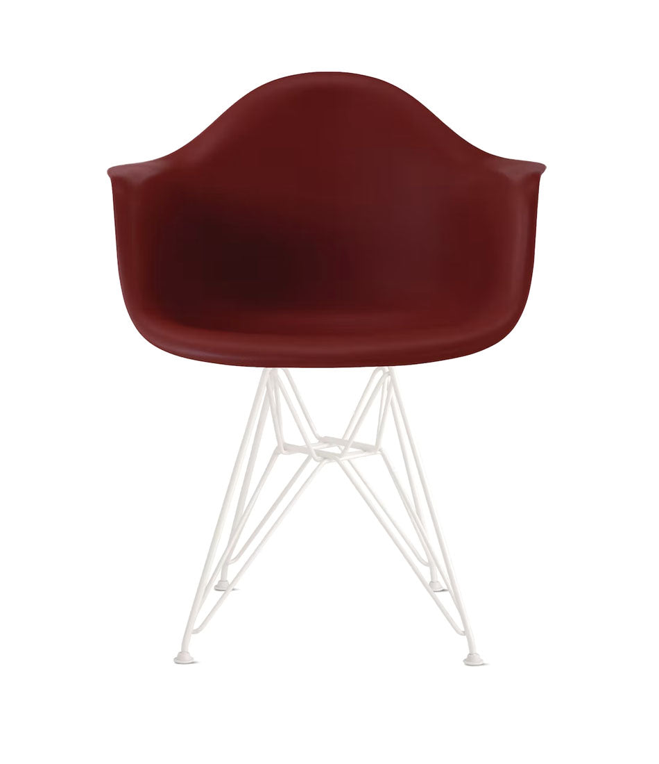 Eames® 模压塑料扶手椅,铁丝底座
