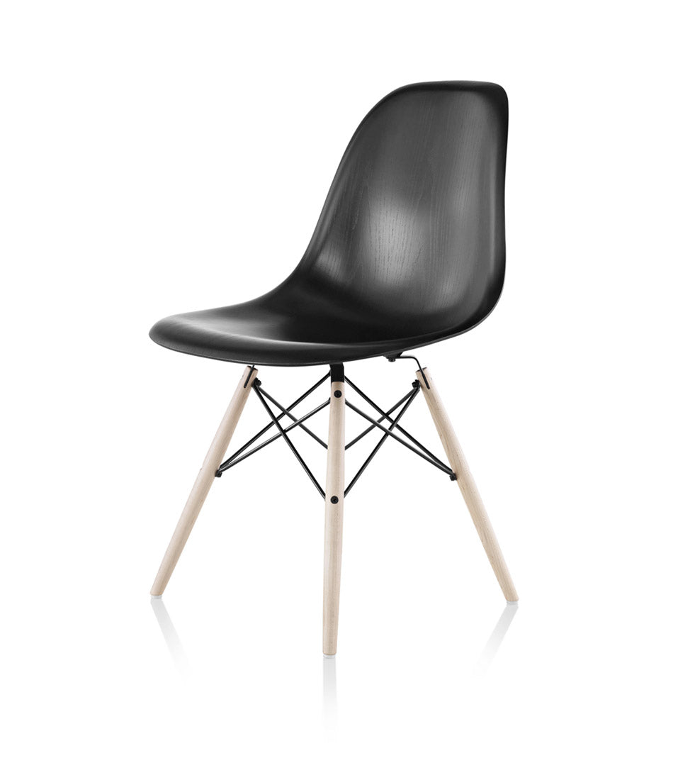 Eames® Molded Wood Side Chair, Dowel Base