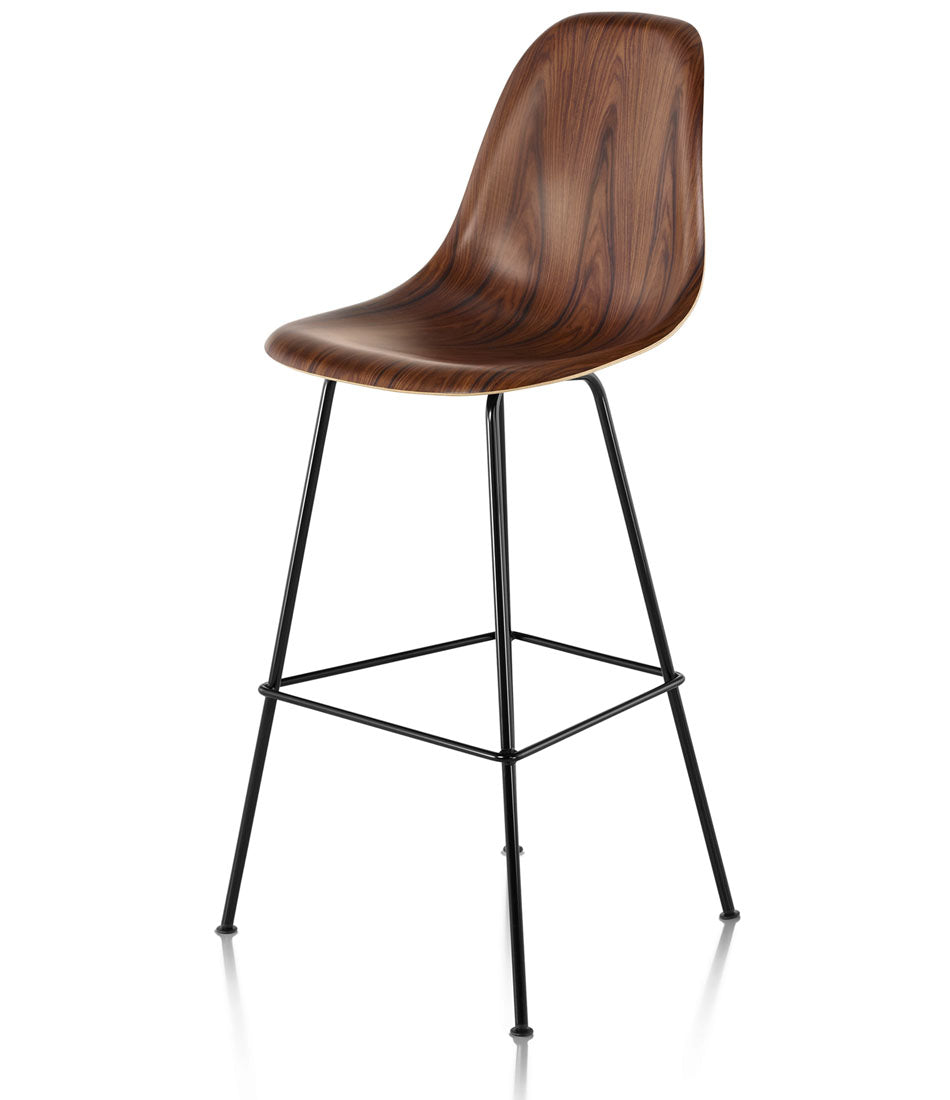 Eames® Molded Wood Stool, Bar Height