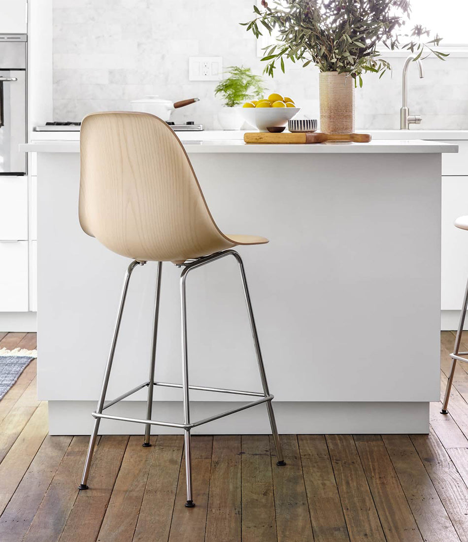 Eames® Molded Wood Stool, Counter Height