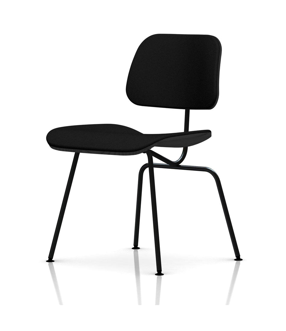 Eames® Molded Plywood Dining Chair with Metal Base Upholstered