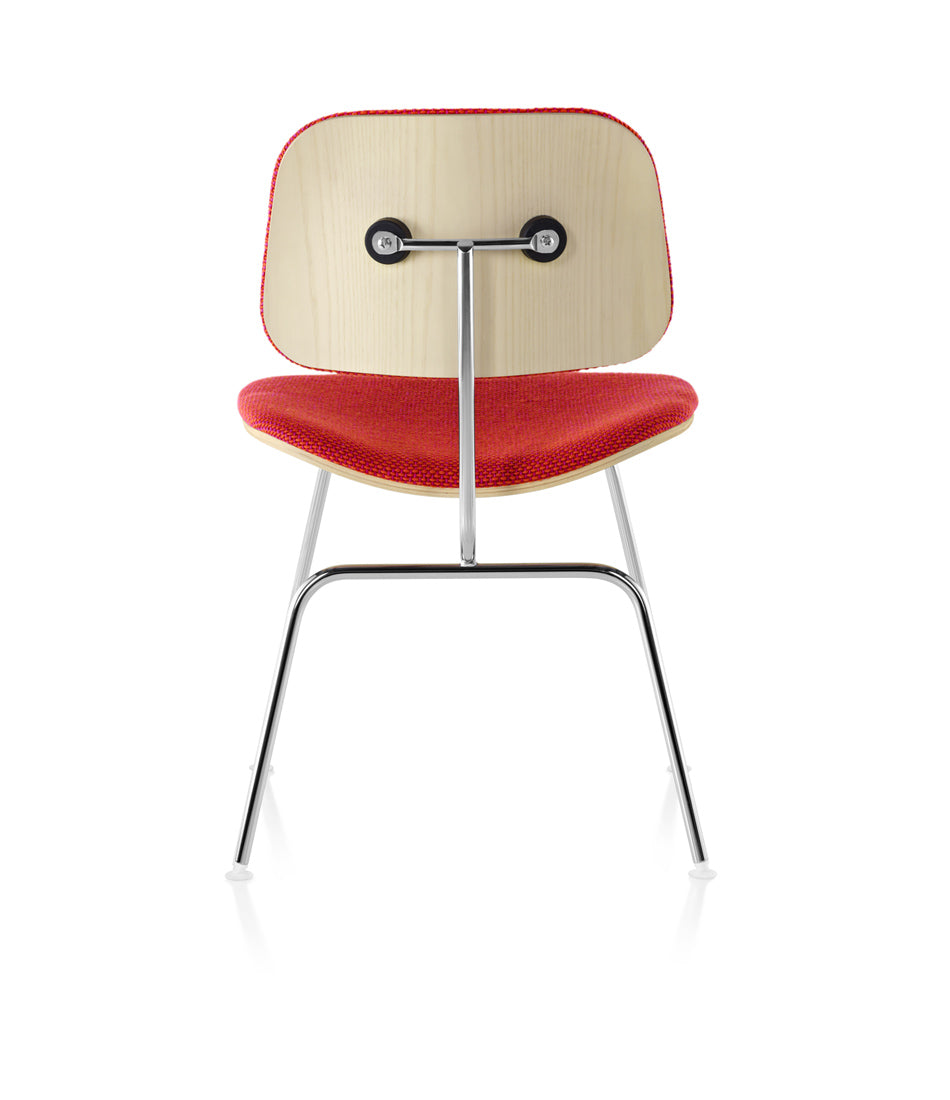 Eames® Molded Plywood Dining Chair with Metal Base Upholstered