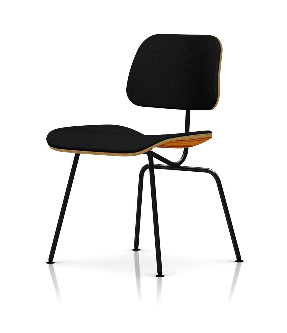 Eames® Molded Plywood Dining Chair with Metal Base Upholstered