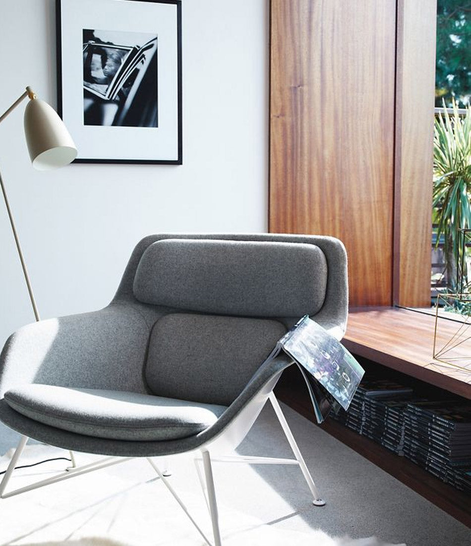 Striad® Low-Back Lounge Chair - Wire Base - Fabric