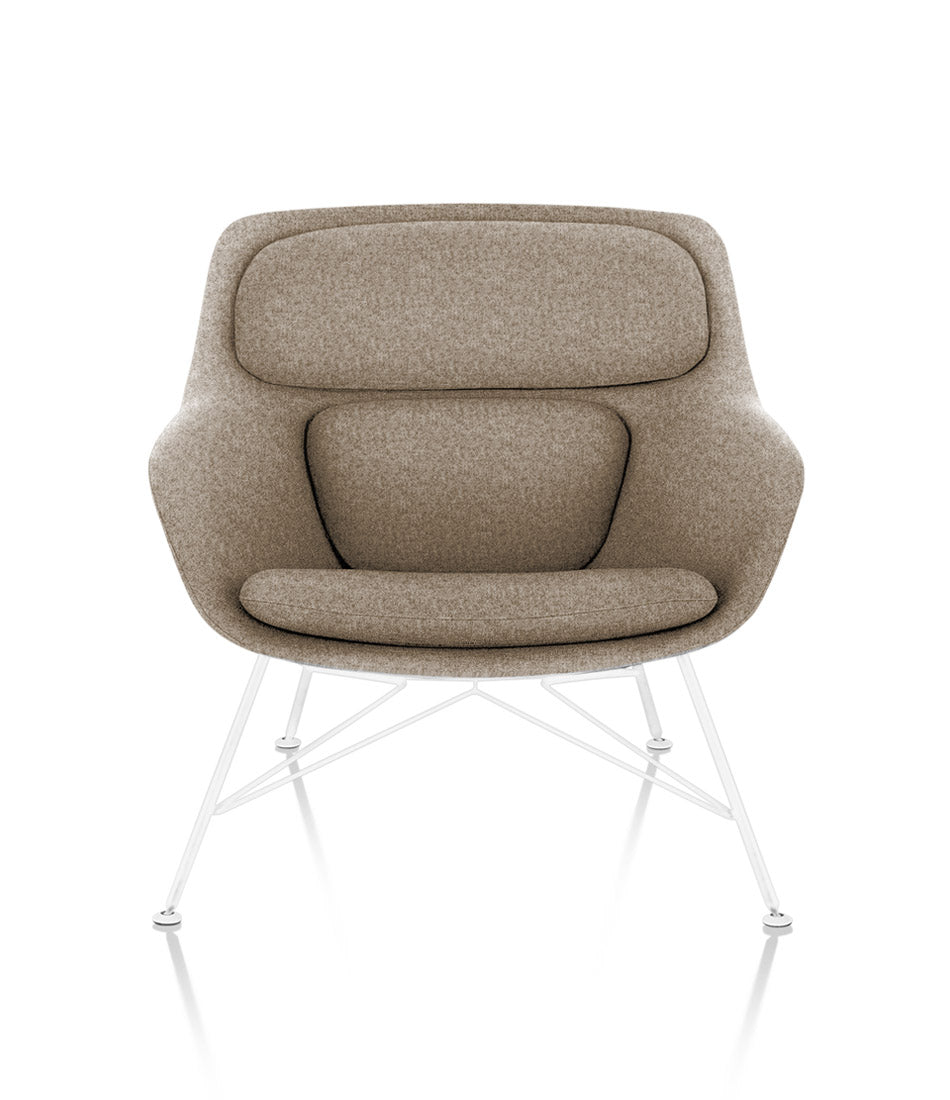 Striad® Low-Back Lounge Chair - Wire Base - Fabric