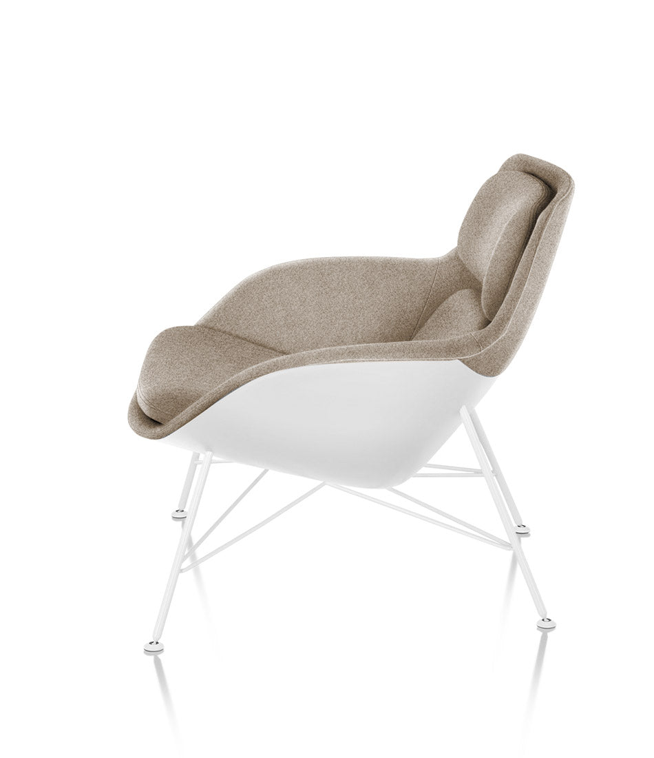 Striad® Low-Back Lounge Chair - Wire Base - Fabric