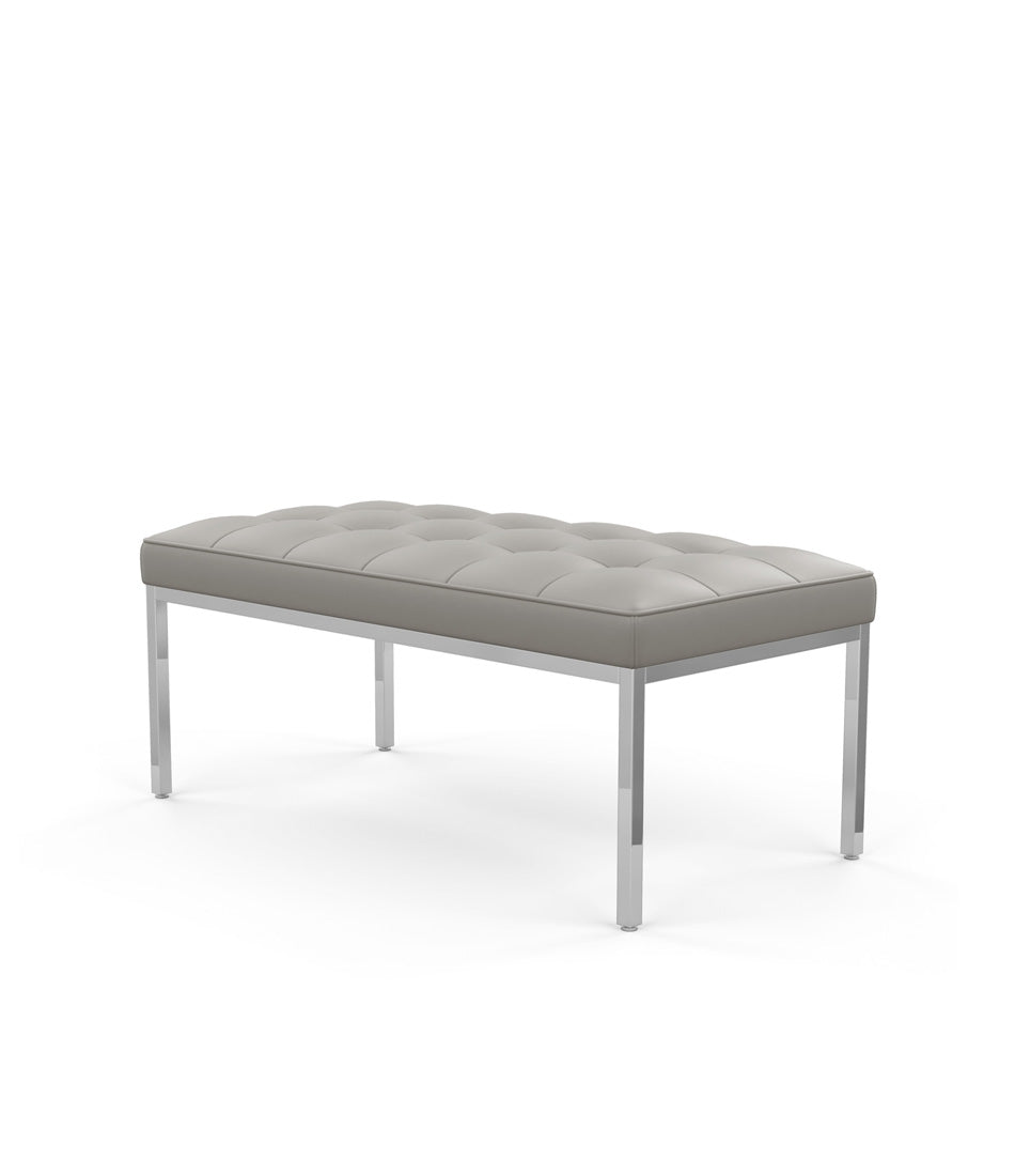 Florence Knoll 休闲长椅 2 和 3 座 - 皮革