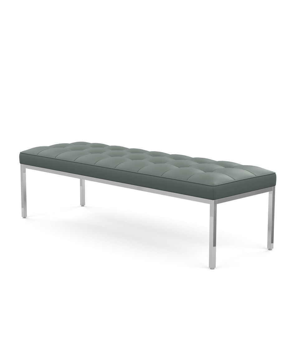 Florence Knoll 休闲长椅 2 和 3 座 - 皮革