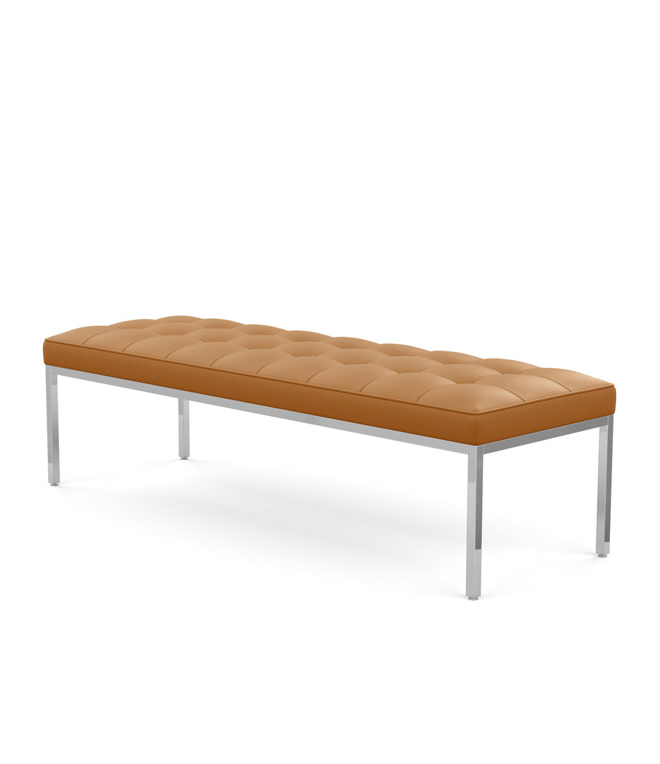 Florence Knoll 休闲长椅 2 和 3 座 - 皮革