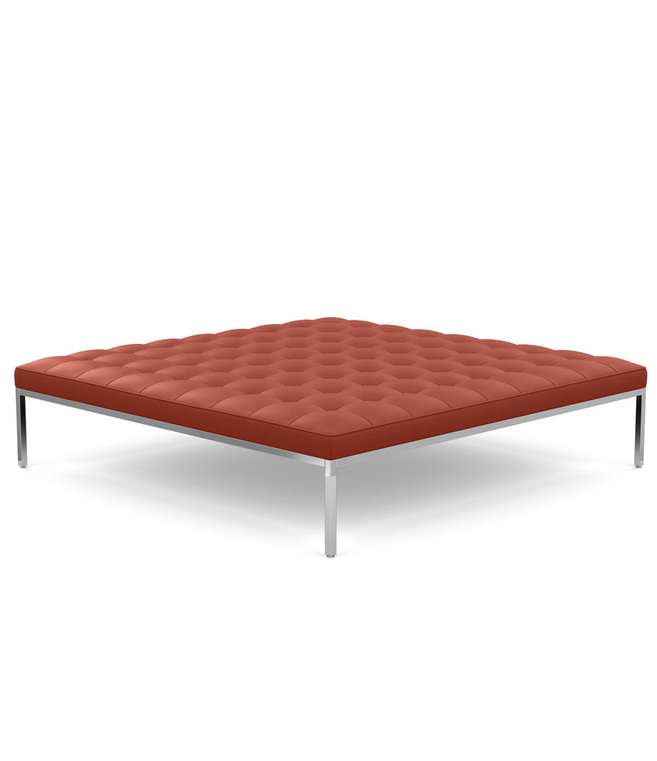 Florence Knoll 方形休闲皮革长凳 37" - 56"