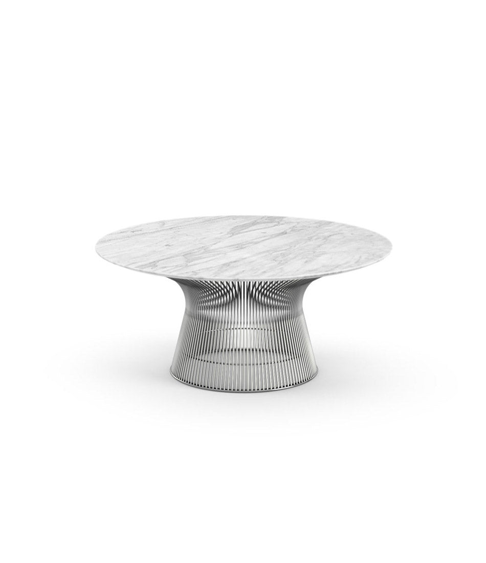 Platner Polished Nickel Coffee Table 36" - 42"