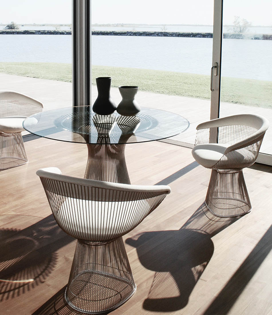 Platner Metallic Bronze Dining Table