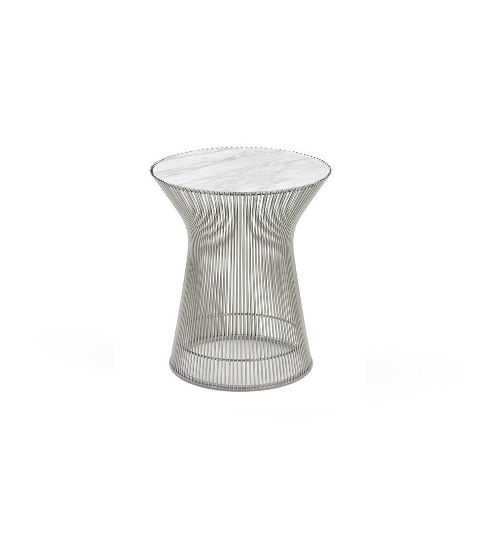 Platner Polished Nickel Side Table