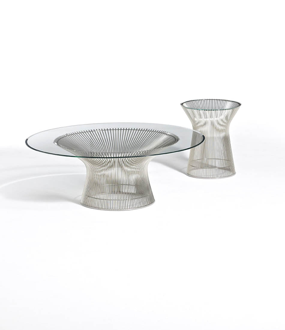 Platner Polished Nickel Side Table