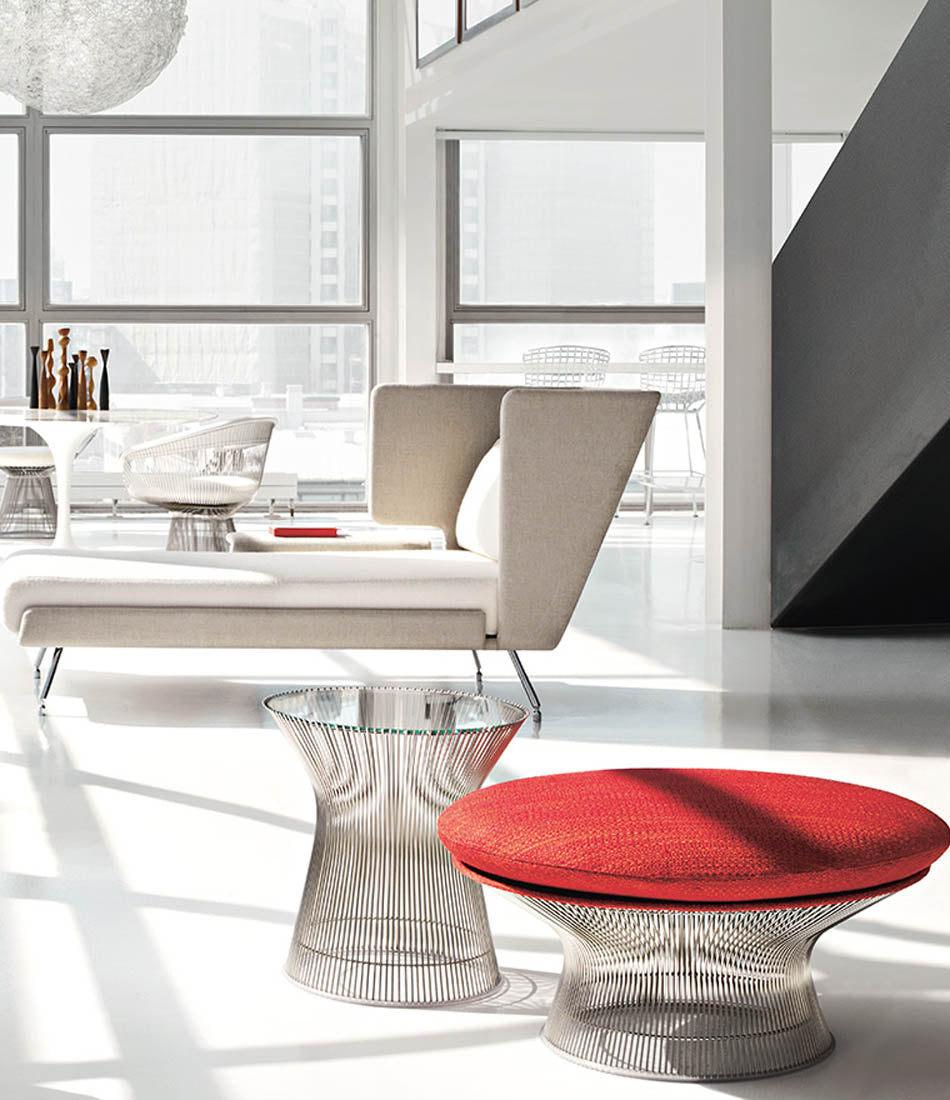 Platner 抛光镍边桌