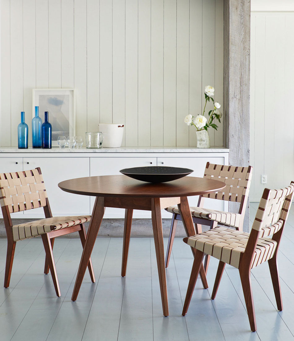 Risom Side Chair with Webbed Seat and Back