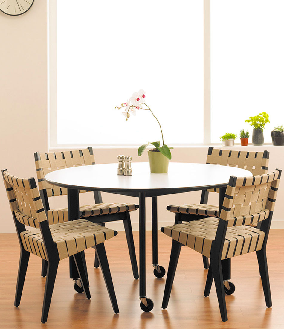 Risom Side Chair with Webbed Seat and Back