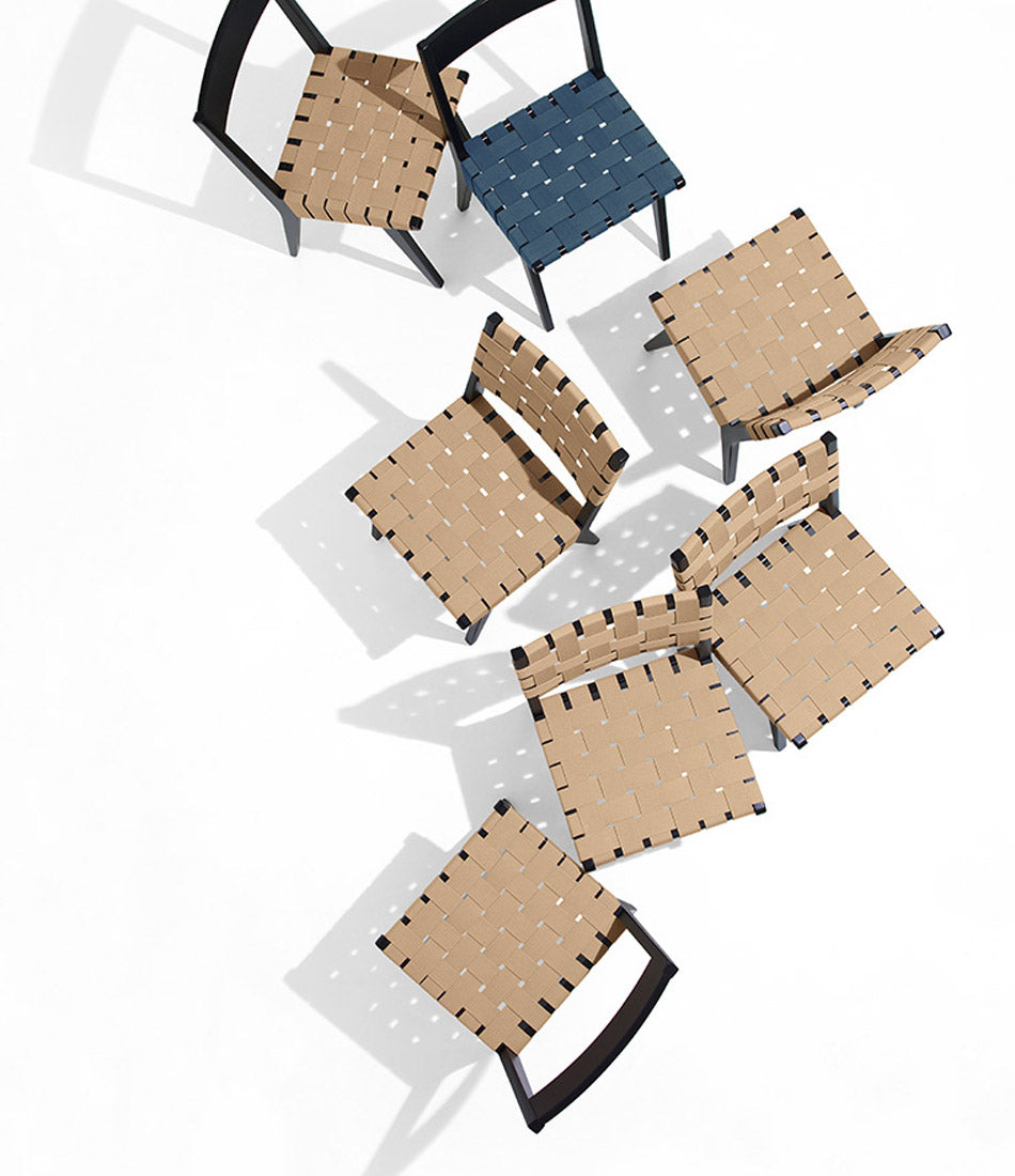 Risom Side Chair with Webbed Seat and Back