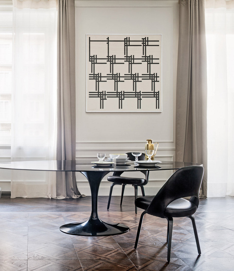 Saarinen Executive Chair Armless - Leather