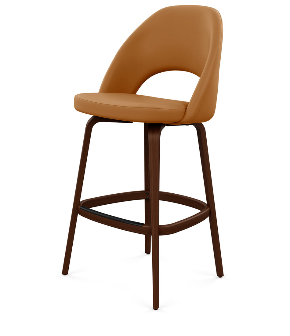 Saarinen Executive Stool, Bar Height - Leather