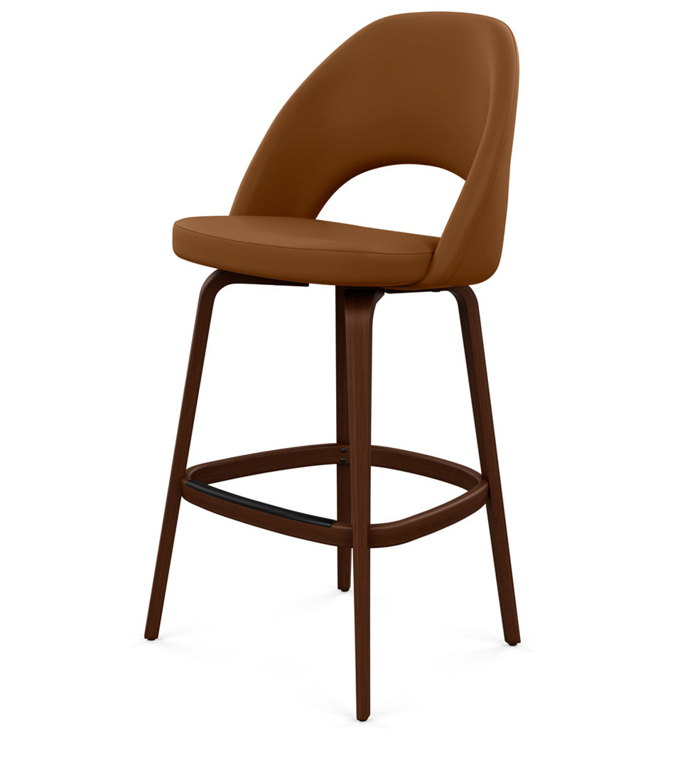 Saarinen Executive Stool, Bar Height - Leather