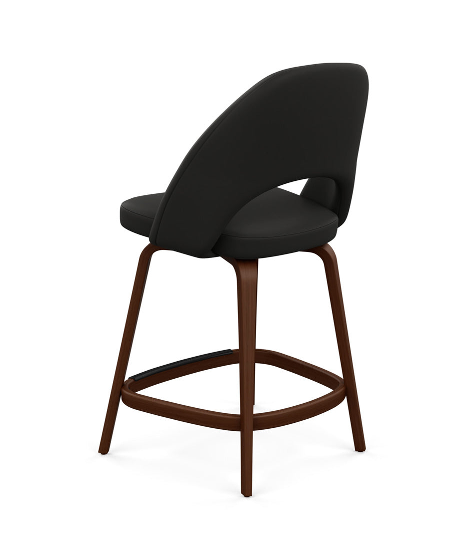 Saarinen Executive Stool, Counter Height - Leather