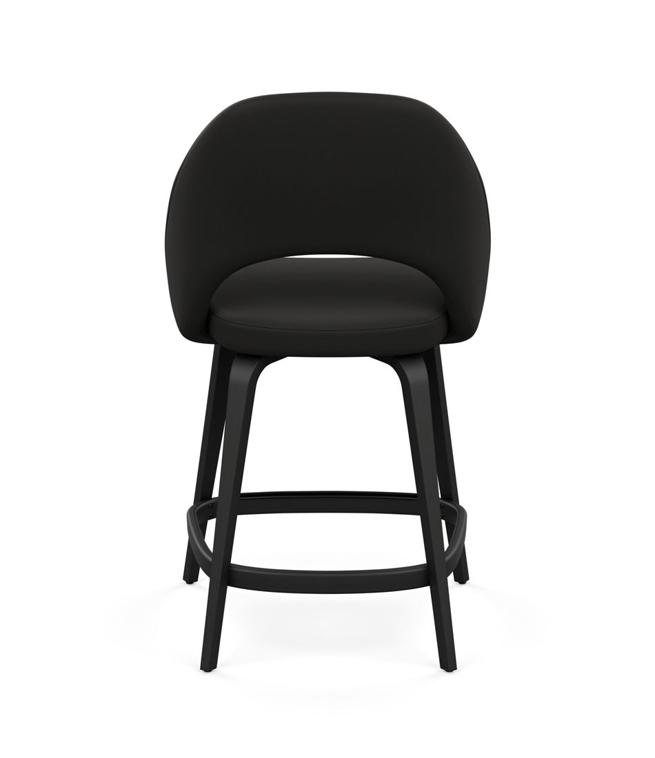Saarinen Executive Stool, Counter Height - Leather