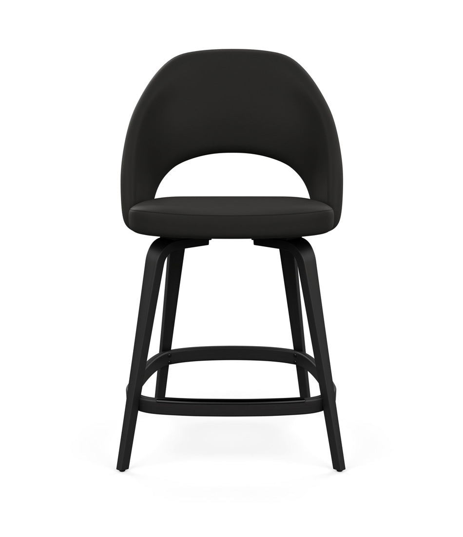 Saarinen Executive Stool, Counter Height - Leather