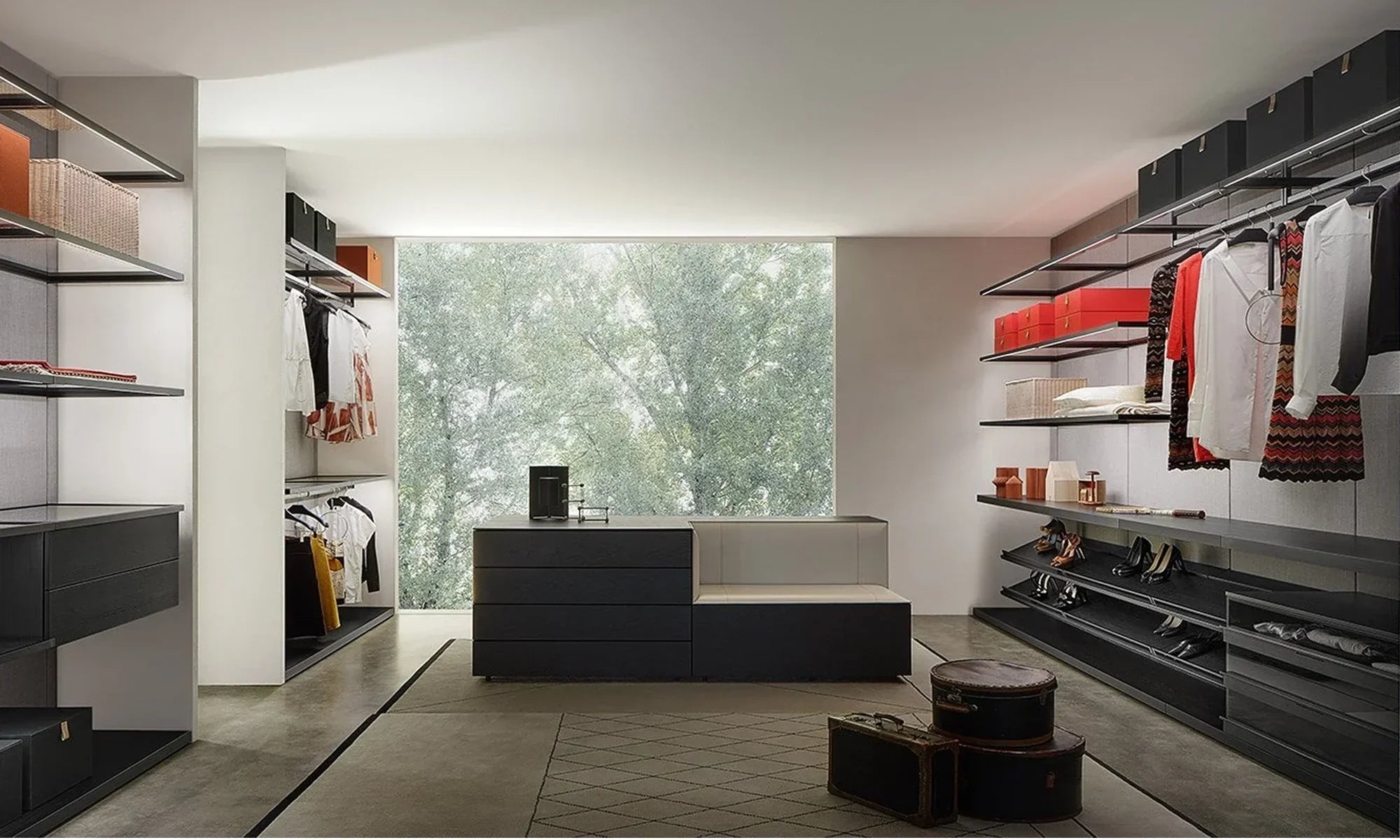 Porro Closets at Livingspace: Italian Craftsmanship Meets Considered Design.